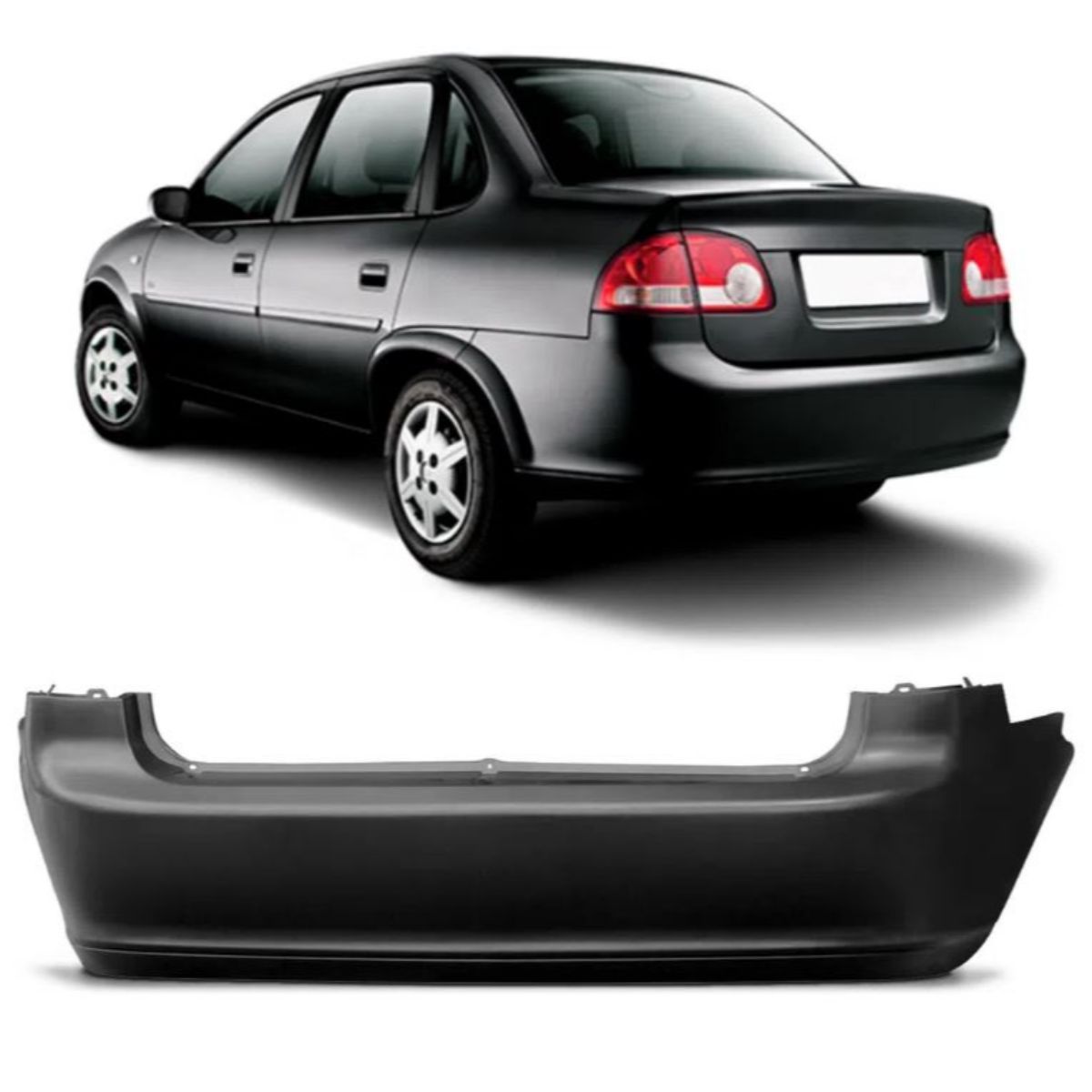 Mr.PAPA　リア Parachoque Traseiro Gm Corsa Classic 10/ Preto R2a 02/7067