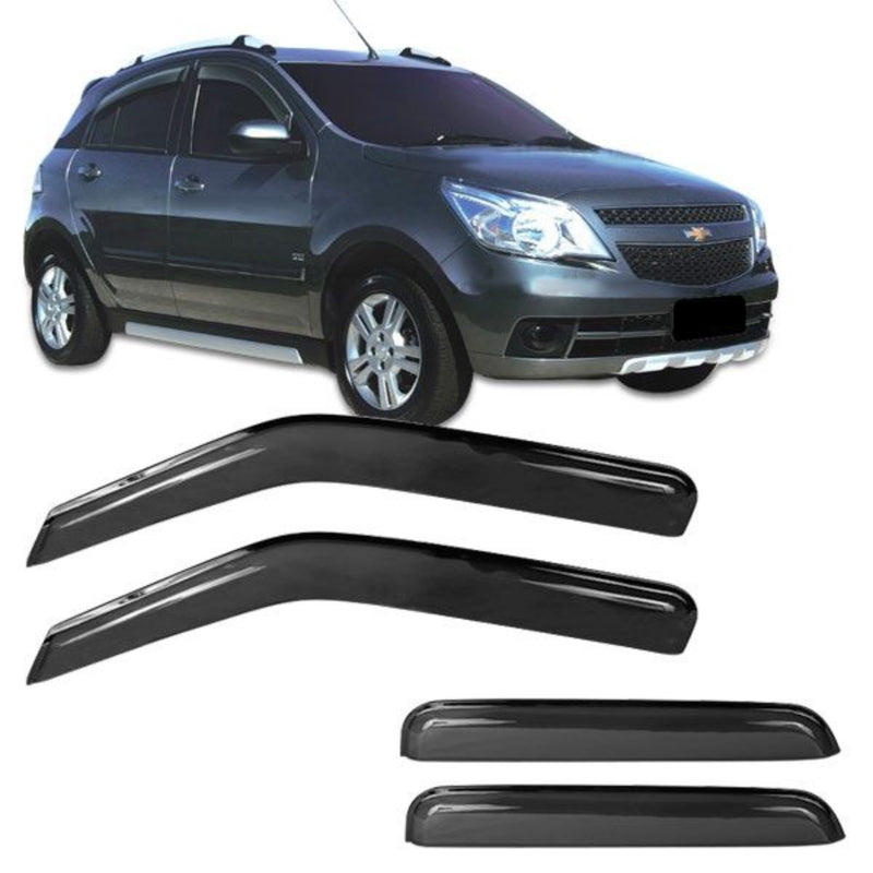 Calha Chuva Gm Agile 4 Portas 09/ Fume Escuro Top Mix 70010a