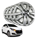 Jogo Calota 4 Pcs Aro 15 Hyundai Hb20/hb20s 16/18 Cubo Padrao Grid 192cp