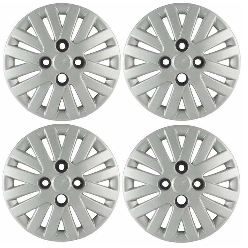 Jogo Calota 4 Pcs Aro 13 Vw Gol/saveiro 09/11 Cubo Alto Grid 082ca