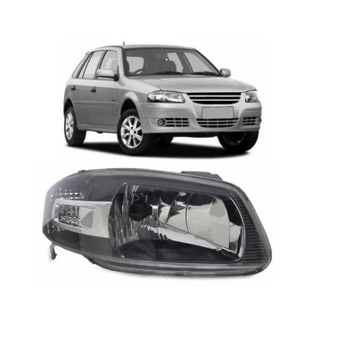 Farol Vw Gol G4 Ld Mascara Negra Mg23017br
