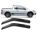 Calha Chuva Vw Saveiro G5/g6/g7 Fume Escuro Top Mix 40005a