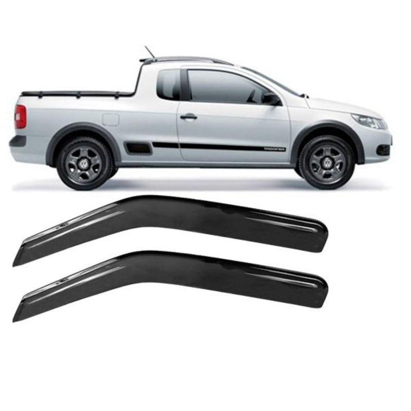 Calha Chuva Vw Saveiro G5/g6/g7 Fume Escuro Top Mix 40005a