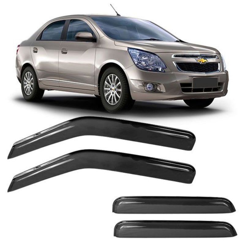 Calha Chuva Gm Cobalt 4 Portas 12/19 Fume Escuro 70012a