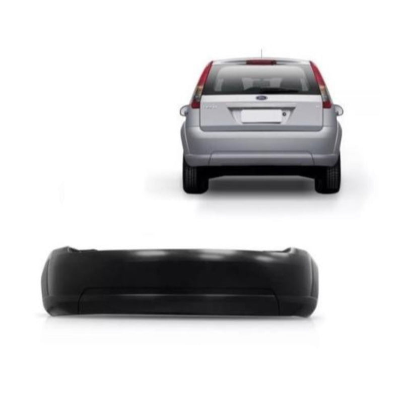 Parachoque Traseiro Ford Fiesta Hatch 08/13 Pt Liso 02/8310i
