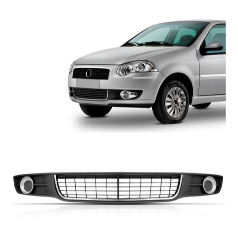 Grade Parachoque Fiat Siena 08/09 Cinza Blawer Zn1414486