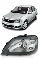 Farol Renault Logan 08/10 Le M.crom Zn14141093