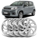 Jogo Calota 4 Pcs Aro 14 Fiat Uno Attrative 15/16 Cubo Baixo Grid 228cb