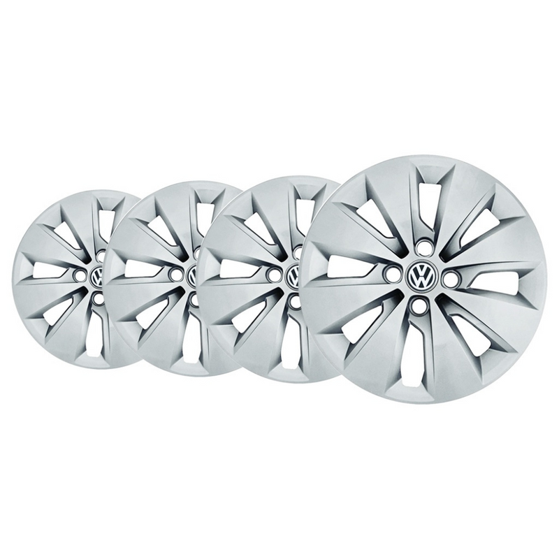 Jogo Calota 4 Pcs Aro 15 Vw Saveiro 17/18 Cubo Padrao Grid 248cp