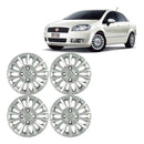 Jogo Calota 4 Pcs Aro 13 Fiat Linea Mod. Universal Cubo Baixo Grid 015cb