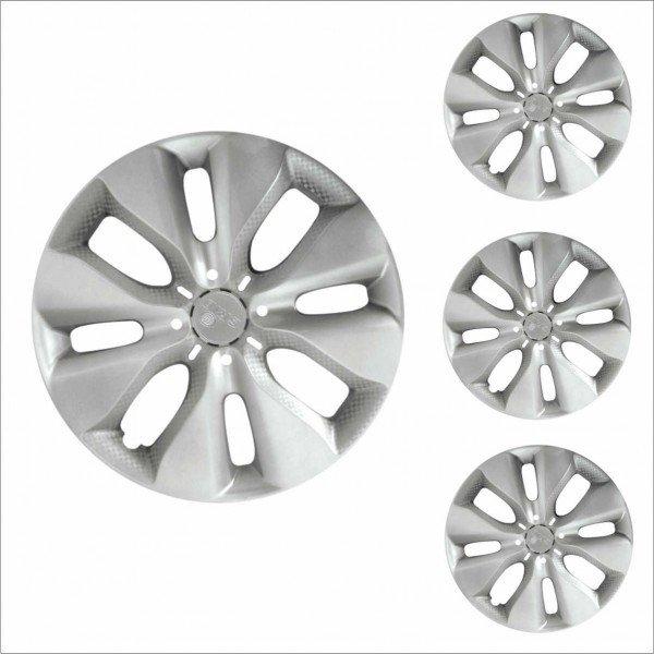 Jogo Calota 4 Pcs Aro 15 Citroen C3 14/15 Aro Pressao Grip 130ar