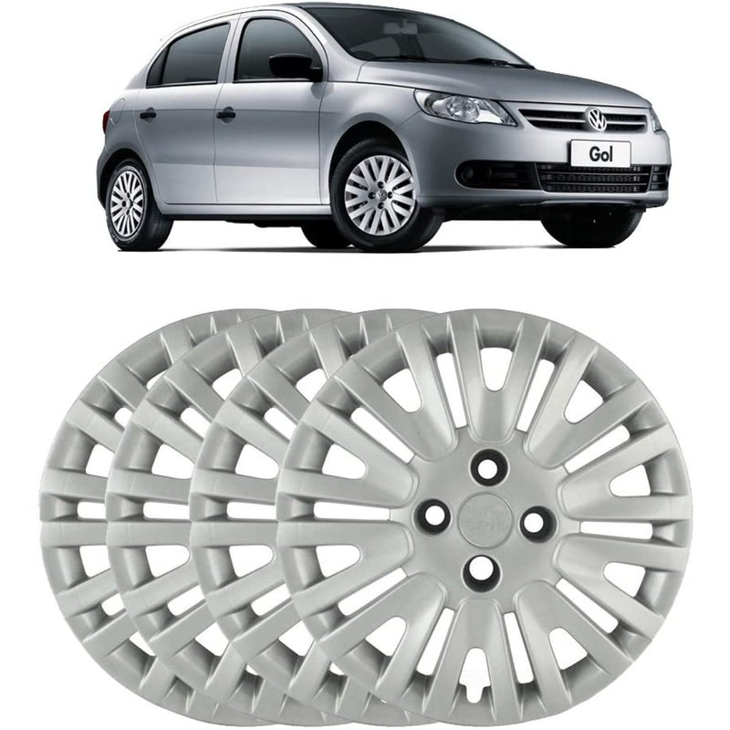 Jogo Calota 4 Pcs Aro 14 Vw Gol Power 09/10 Cubo Alto 010ca