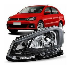 Farol Vw Gol G6 13/ Masc.negra Total Le Simples H4 Mg23081l
