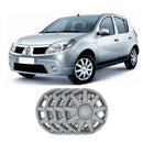 Jogo Calota 4 Pcs Aro 14 Renault Sandero/clio 09/11 Aro Pressao Grid 873ar