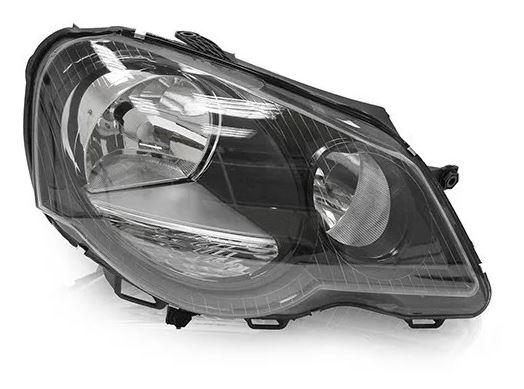 Farol Vw Polo 2007 A 2014 Ld Mascara Negra Zeene Zn1414435