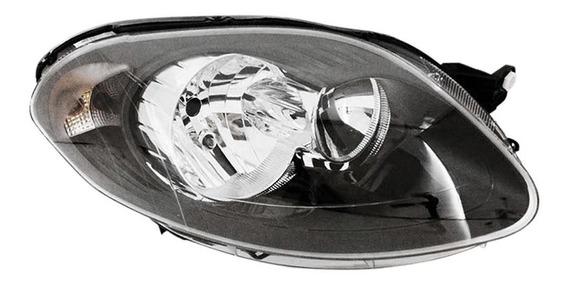 Farol Fiat Palio 12/ Ld Sporting M.negra Zn1414664