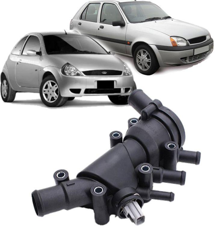 Carcaca Valvula Termostatica Ford Fiesta/ka 99/02 Zetec 7034