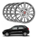 Jogo Calota 4 Pcs Aro 14 Fiat Palio 09/11 Cubo Baixo Grid 055cb