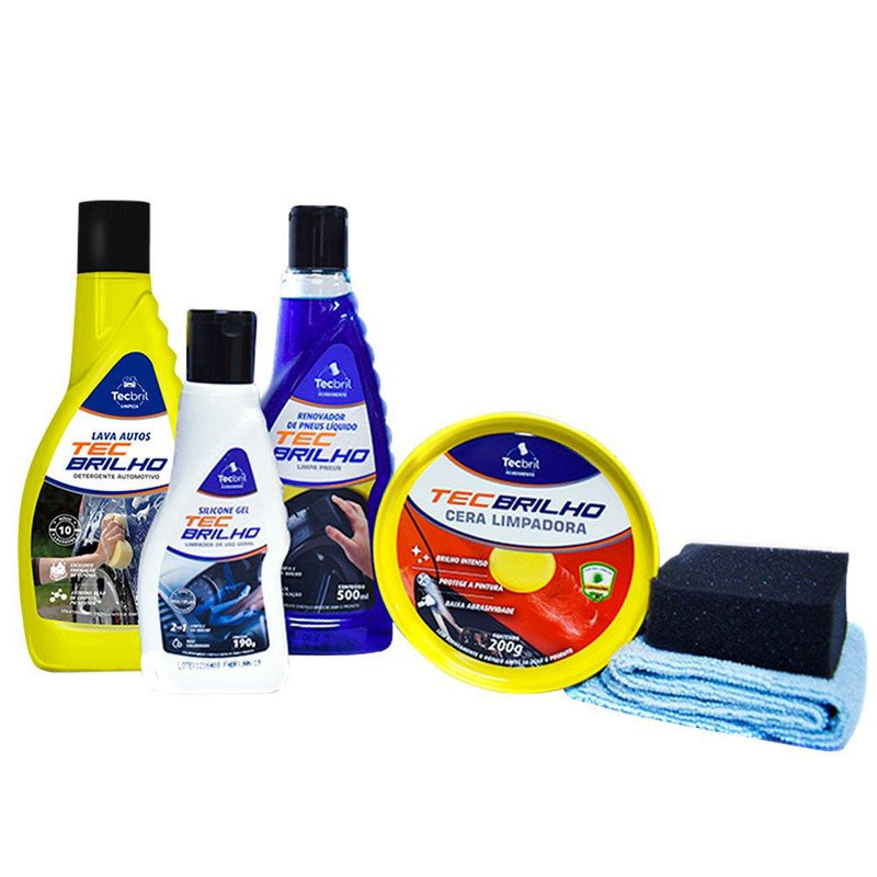 Kit De Limpeza Car Master Com 6 Peças Tecbril 5920225