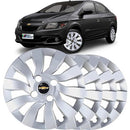 Jogo Calota 4 Pcs Aro 14 Gm Onix/prisma 21/ Cubo Baixo Grid 378cb