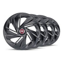 Jogo Calota 4 Pcs Aro 14 Fiat Strada 21/ Cubo Alto Grid 167ca