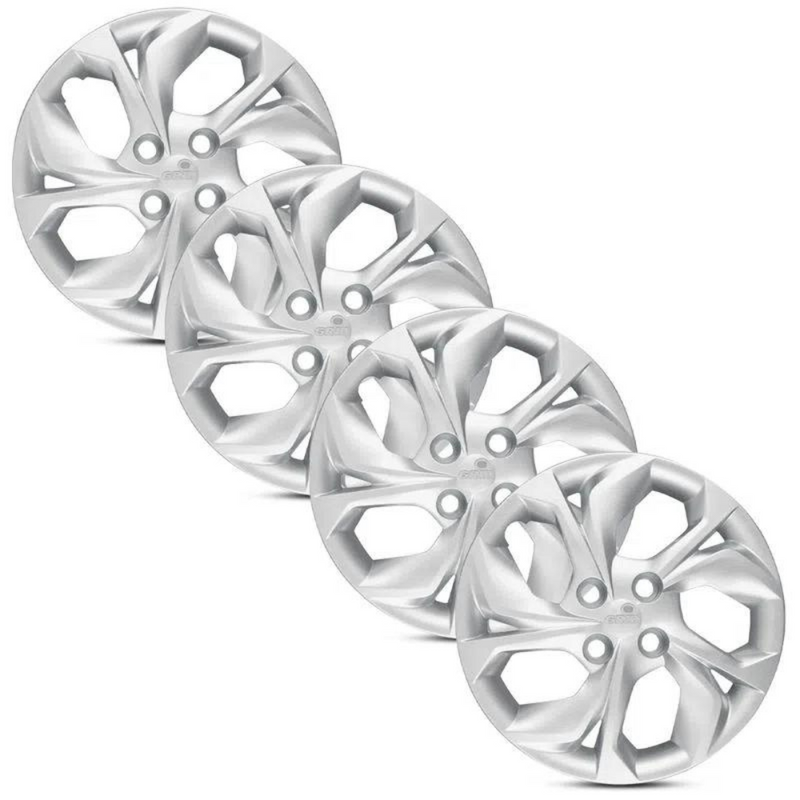 Jogo Calota 4 Pcs Aro 14 Hyundai Hb20 20/ Cubo Baixo Grid 191cb