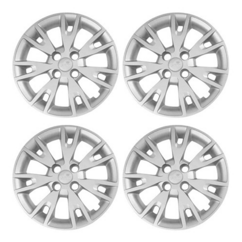 Jogo Calota Aro 15 Sandero/logan 20/21 Pressao Grid 878ar