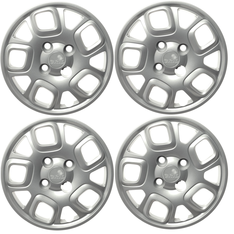Jogo Calota 4 Pcs Aro 13 Fiat Uno Vivace 15/ Cubo Baixo Grid 222cb