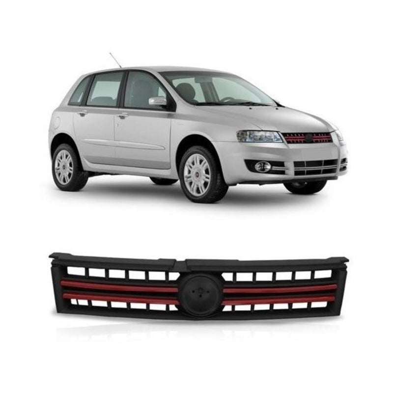 Grade Radiador Fiat Stilo 08/11 C/ Friso Vermelho Zn999186