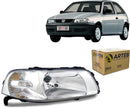 Farol Vw Gol G3 Ld H4 Simples Crom. 160224 Arteb