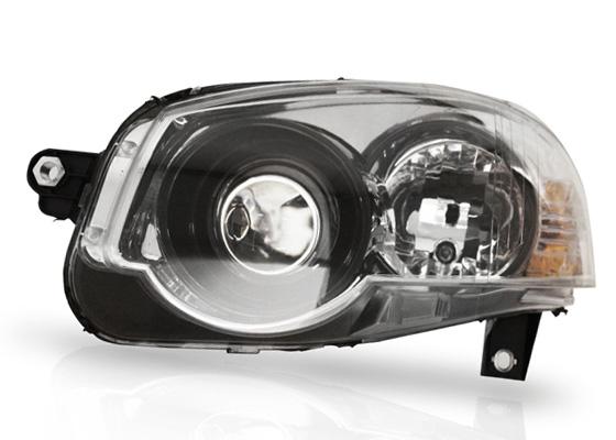 Farol Palio/strada 08/ Le Mascara Cromada/preta Mg01351cbl