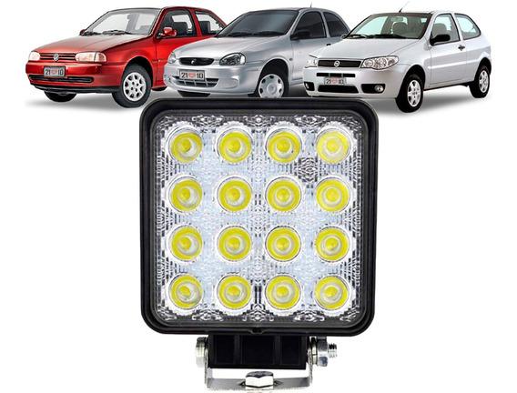 Farol Auxiliar Led Universal Quadrado 10x10 48w C/sup Tp6003