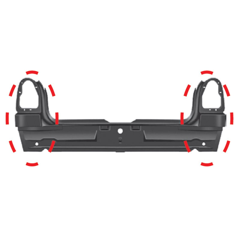 Painel Traseiro Vw Gol Gii 95/99 Ponteiras Rodrigues 1214