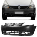 Parachoque Dianteiro Vw Fox 03/07 Preto C/ Furo 02/5087s