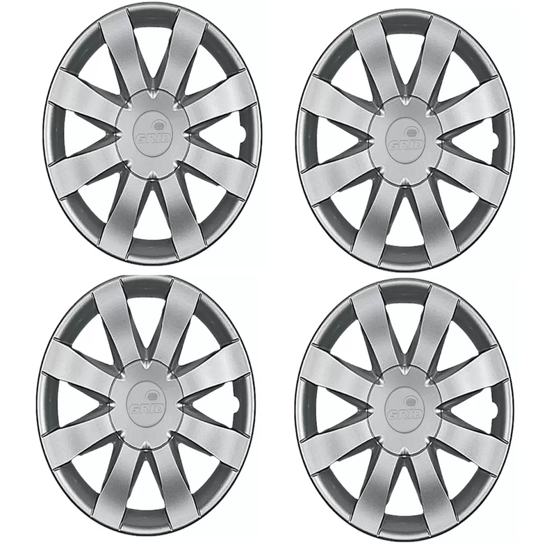 Jogo Calota 4 Pcs Aro 15 Sandero/logan 14/15 Aro Pressao Grid 875ar