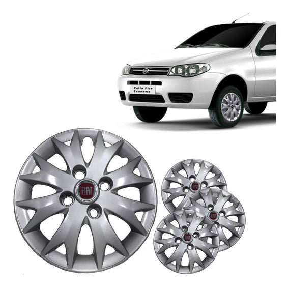 Calota Aro 13 Palio 11/13 (4pçs) Mod.economi