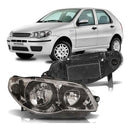 Farol Fiat Palio 04/07 Crom / C.preto Ld H7/ H7 Mg01055