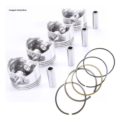 Jogo Pistao/aneis Fiat Palio 01/ 1.0 8v Fire