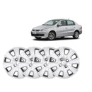 Jogo Calota 4 Pcs Aro 14 Vw Voyage 09/10 Cubo Alto Grid 129ca