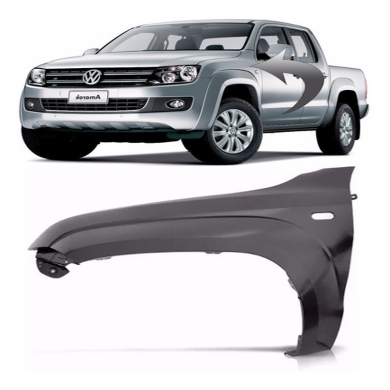 Paralama Vw Amarok 10/17 Le C/furo Lant.lat. 1747